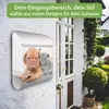 banjado Design Briefkasten Stahl weiß mit Zeitungsfach Produktbild-Vorschau 3