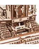 Close-up view of a wooden model of a bulldozer. Podgląd zdjęcia produktu