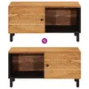Couchtisch 80x50x40 cm Massivholz Akazie Produktbild-Vorschau 8
