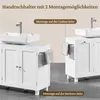 Yaheetech Waschbeckenunterschrank mit Wäschekorb, Produktbild-Vorschau 5