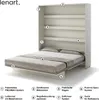 Schrankbett 180 x 200 Vertikal BC-13 Kaschmir LENART BED Produktbild-Vorschau 3
