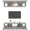 vidaXL TV Schränke 4 Stk. Betongrau 80x30x30 cm Produktbild-Vorschau 6