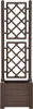 vidaXL Kvetináč s mriežkou 43x43x142 cm PP Mocha Náhľad obrázku produktu 4
