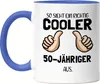 So Sieht Ein Cooler 50-Jähriger Aus Tasse Blau Daumen Hoch Produktbild-Vorschau 1
