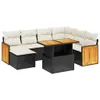 The Living Store 8-tlg. Garten-Sofagarnitur mit Kissen Produktbild-Vorschau 3
