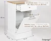 WONDERMAKE® Armoire à linge haute ou armoire à poubelles en Voir les images du produit 3