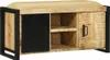 vidaXL Bankschrank Braun 100 x 35 x 50 cm Massivholz Mango Produktbild-Vorschau 1