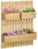 Blumenkasten-Set Wandmontage 3 abnehmbare Kästen Tannenholz Produktbild-Vorschau 11