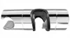 A chrome shower holder with a black rubber insert, shown against a white background. Náhled obrázku produktu