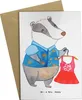 Mr. & Mrs. Panda Grußkarte Modeverkäufer Herz - Weiß - Produktbild-Vorschau 1