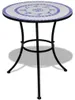 vidaXL Bistro stůl modrobílý 60 cm Mosaic Náhled obrázku produktu 5