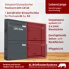2er Briefkasten-Anlage Tür- Zaundurchwurf RAL 7016 Produktbild-Vorschau 3