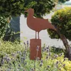 UNUS Gartenstecker Gartendeko aus Rost mit Möwe auf Pfahl Produktbild-Vorschau 2