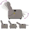 Massagesessel mit Aufstehhilfe Taupe Stoff Produktbild-Vorschau 6
