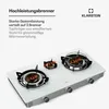 Klarstein Barzona Gaskochfeld, 3-Brenner Edelstahl & Glas, Produktbild-Vorschau 3