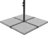 vidaXL Plaque de poids pour parasol Granit 25 kg Carré Gris Voir les images du produit 8
