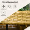 Outsunny, vozík na obsluhu, ratanový zahradní vozík, vozík Náhled obrázku produktu 5