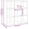 vidaXL Knihovna Grey Sonoma-dub 98x29x97,5 cm Náhled obrázku produktu 7