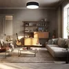 Plafondlamp met stoffen kap, geschikt voor de woonkamer, Productafbeelding-voorbeeld 4