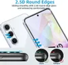 Marketing image showing a phone screen protector with text highlighting its features. Produktbild-Vorschau