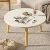 Esstisch mit massivem Holz Bein wasserdicht Nordic Style Produktbild-Vorschau 1