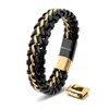 SERASAR | Bracciale in pelle da uomo [Acciaio] con doppia Anteprima dell’immagine prodotto 15