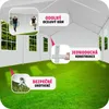 Zahradní pavilon 6x4m se 4 bočními panely - bílý Náhled obrázku produktu 7