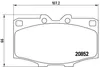 Bremsbelagsatz Scheibenbremse 16 mm BREMBO für u.a. TOYOTA Produktbild-Vorschau 2