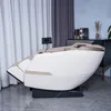 A massage chair is shown in a room with curtains and a cabinet in the background. Produktbild-Vorschau