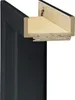 Pertura Komplettzarge Lack RAL 9005 tiefschwarz 198,5x61x16 Produktbild-Vorschau 1