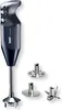 A Bamix immersion blender and its attachments are displayed against a white background. Produktbild-Vorschau