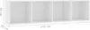 vidaXL Bibliothèque/armoire TV blanc 143×30×36 cm Voir les images du produit 8