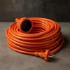 Oranžový univerzální zahradní navíjecí prodlužovací kabel Náhled obrázku produktu 2