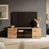 4ALLHOME TV-Schrank Mila 137 cm, TV-Lowboard, TV-Möbel, Produktbild-Vorschau 1