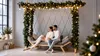 Kerstkrans, dennengroen, kerstdecoratie - Dennengroene Productafbeelding-voorbeeld 3