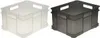 Two storage boxes, one gray and one faded white, are shown side-by-side against a white background. Náhled obrázku produktu
