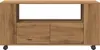 A wooden TV cabinet with two drawers and an open shelf, shown against a white background. Produktbild-Vorschau