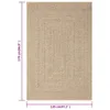 vidaXL Tappeto 120x170 cm effetto juta per interni ed Anteprima dell’immagine prodotto 15