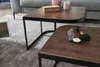 WOHNLING Couchtisch 2er Set Mango Massivholz / Metall Produktbild-Vorschau 4