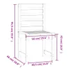 vidaXL Gartenstühle 2 Stk. 40,5x48x91,5 cm Massivholz Produktbild-Vorschau 9