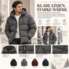 ASKSA Winterjacke Herren Steppjacke mit Kapuze Warme Stepp Produktbild-Vorschau 4
