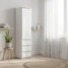 Szafa 40 cm Słupek Biała Matowa Wąska Garderoba Podgląd zdjęcia produktu 4