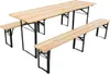 Set da giardino in legno – Tavolo pieghevole con 2 panche Anteprima dell’immagine prodotto 2