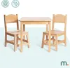 Mamabrum table d'enfant en bois avec 2 chaises - bois de Voir les images du produit 5