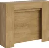 Ausziehbare Konsole 90x25/211 cm Kiba Eiche Natur Produktbild-Vorschau 1