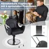 COSTWAY Friseurstuhl höhenverstellbar, Salonstuhl 360° Produktbild-Vorschau 5