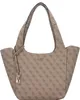 GUESS Shopper Handtasche Calista Latte Logo : Latte Logo Produktbild-Vorschau 24