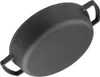 Ø36 cm Bratpfanne Gusseisen 8 cm hoch Schmortopf zwei Produktbild-Vorschau 3