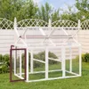 vidaXL Skříň pro volný výběh Mocha 141x94x104 cm Borovicový Náhled obrázku produktu 2