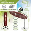 tillvex Zweefparasol Aluminium met LED Solar Ø 350 cm + Productafbeelding-voorbeeld 2